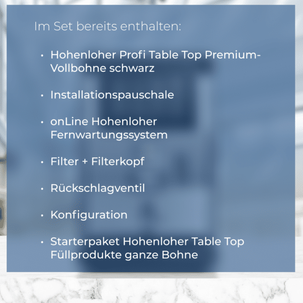 Hohenloher Profi Table Top Premium-Vollbohne schwarz Set – Bild 2