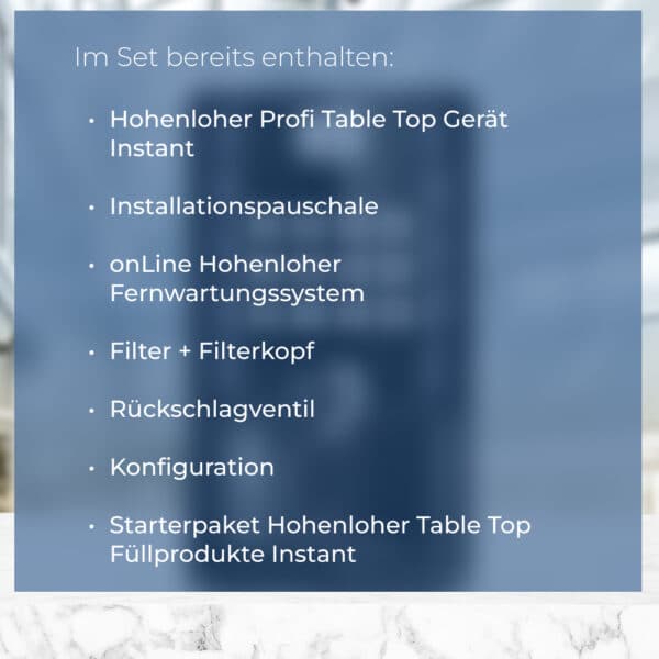 Hohenloher Table Top Business Line - Instant Set – Bild 2